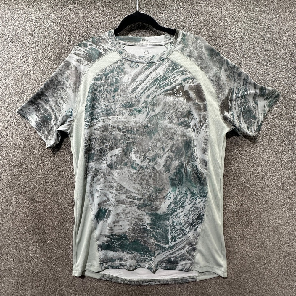 Realtree Fishing Aspect Camo Performance T-Shirt Men Large Hiking Outdoor